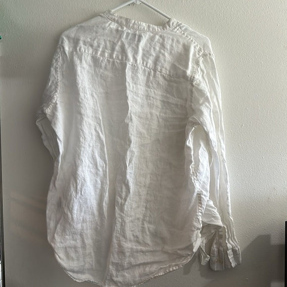 Linen club room white long sleeve button up size medium - Picture 4 of 4